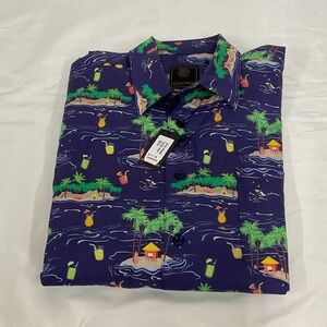 NWT Men’s short sleeve button down F/X fusion shirt